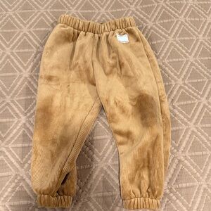 Zara Kids Corduroy Joggers - Brown